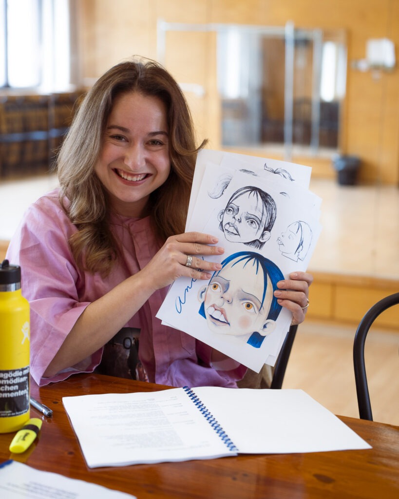 Lenka Libjaková počas čítacej skúšky v DPOH